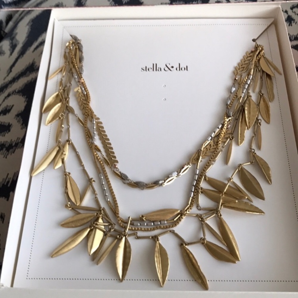 Retired Stella&Dot Garland Fringe Necklace